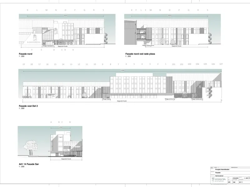 Fasade fra byggesøknad