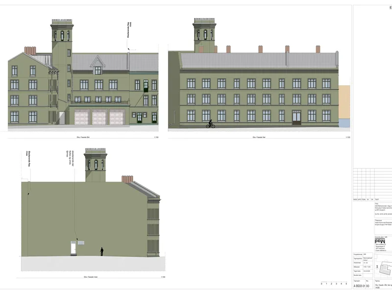 Fasade fra byggesøknad
