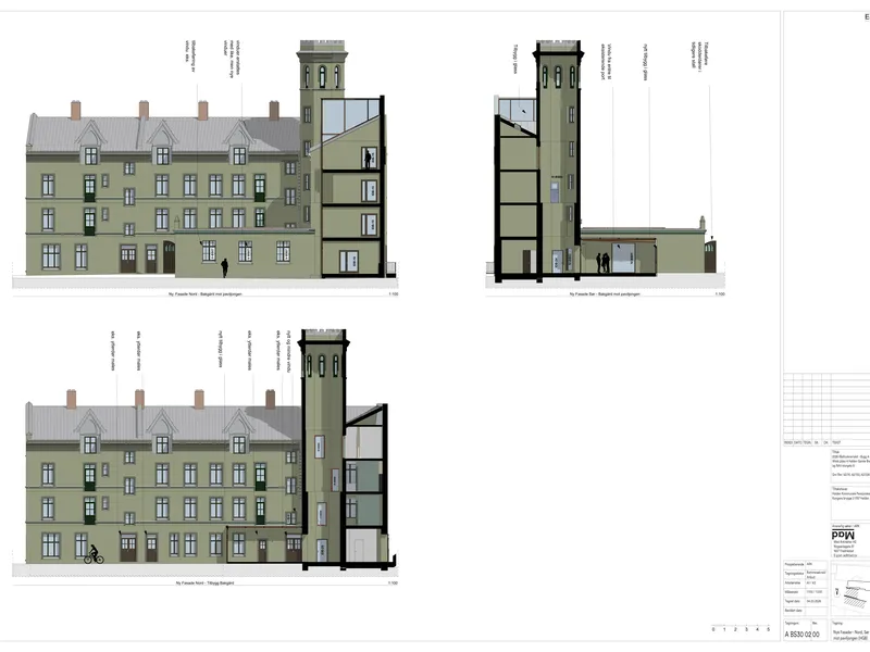 Fasade fra byggesøknad