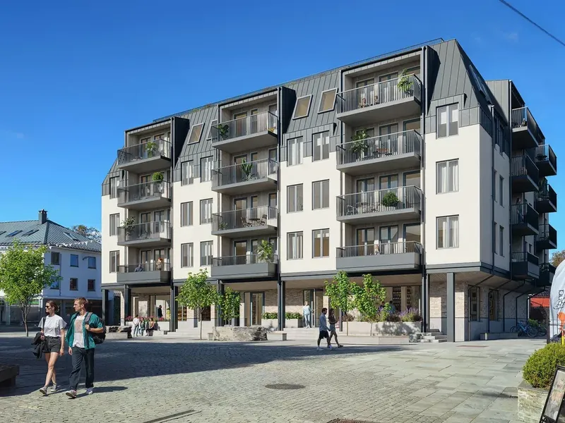 Perspektiv fra byggesøknad