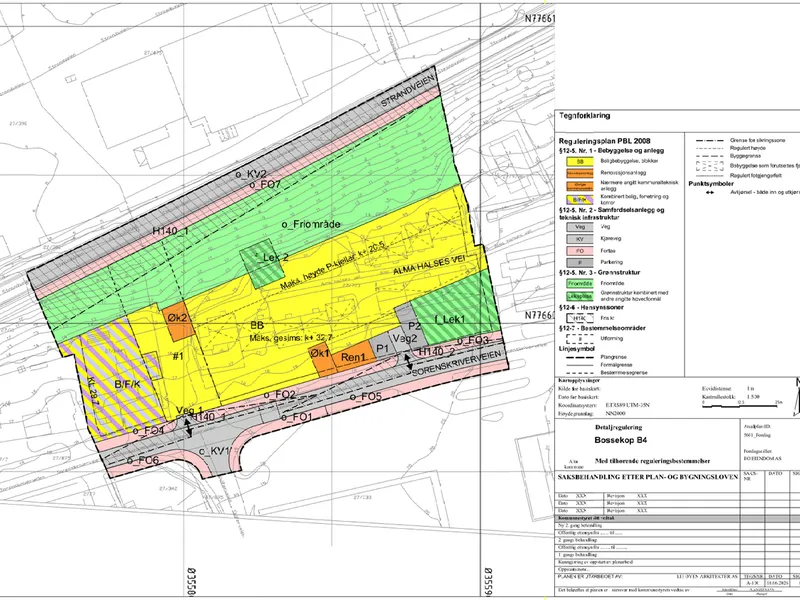 Plankart for B4 Bossekop.