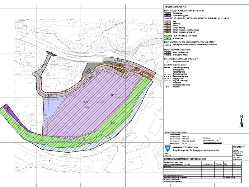 Utklipp fra plankart Haugøyan næringsområde