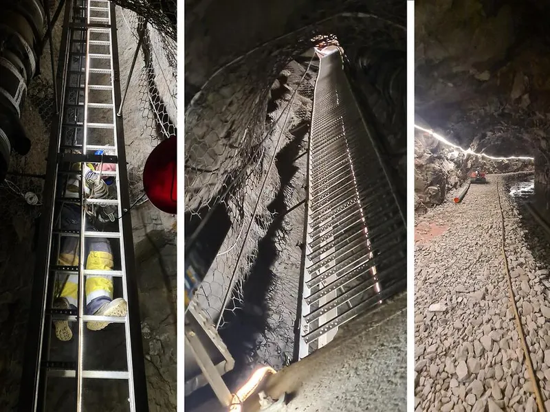 42,5 meter rett ned: Tilkomstteknikken til Vertikal Service var en suksesskriteriet når  bunntappeventilen var plassert langt under bakken.