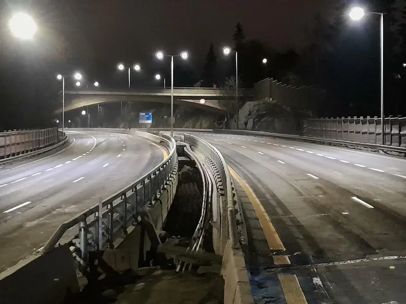Slik ser brua ut nå etter at mesteparten av arbeidene er fullført. Foto: Statens vegvesen.
