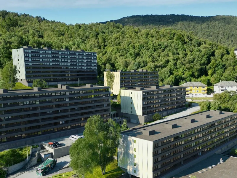 Munsterbekken Borettslag i Bergen. Foto: Link Arkitektur. 