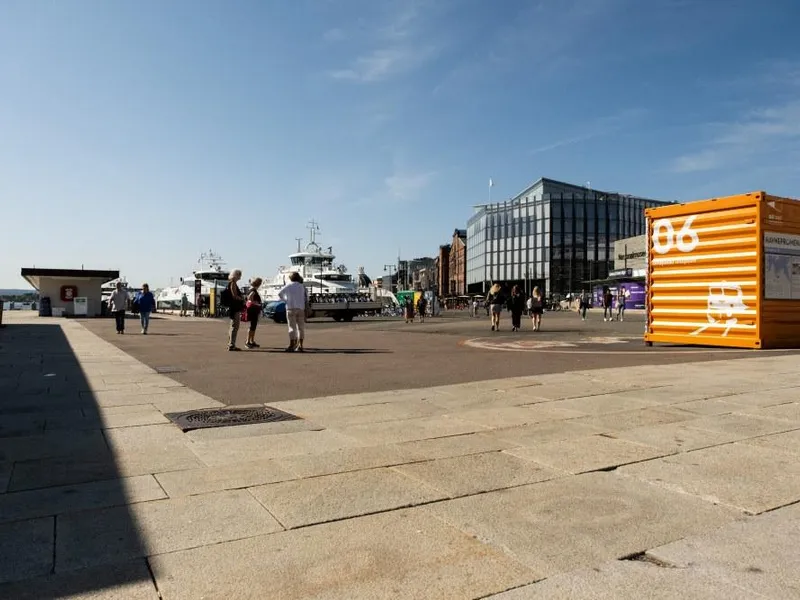 Bildet er tatt i forkant av oppstart rehabilitering av Rådhusbrygge 5.