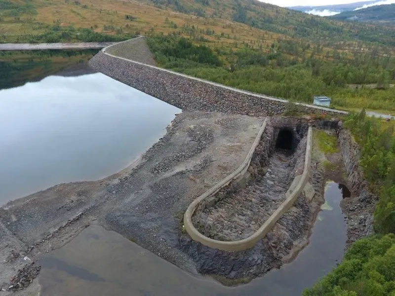 Dam Follsjø. Foto: Skanska