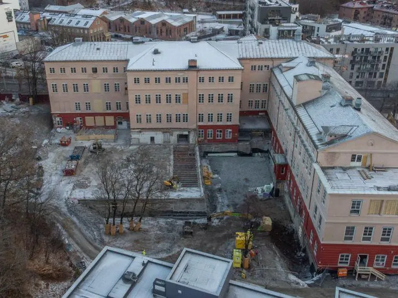 Utslippsfri byggeplass i stor skala. Foto: Oslobygg KF