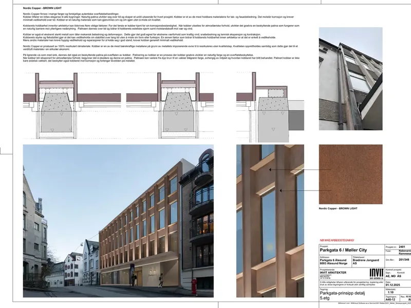 Fasade fra byggesøknad