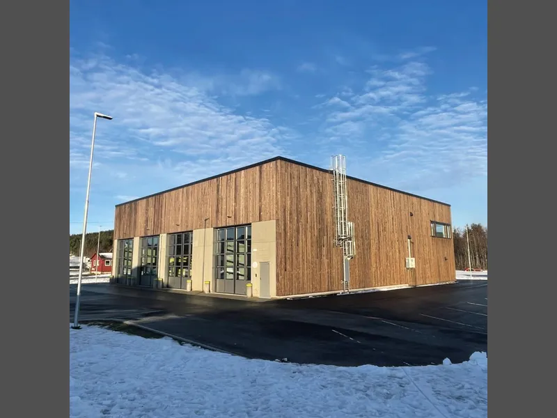 Rennebu brannstasjon. Foto: B&B Entreprenør