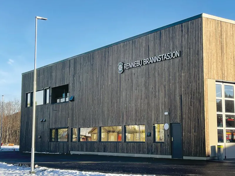 Rennebu brannstasjon. Foto: B&B Entreprenør