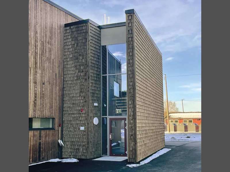 Rennebu brannstasjon. Foto: B&B Entreprenør