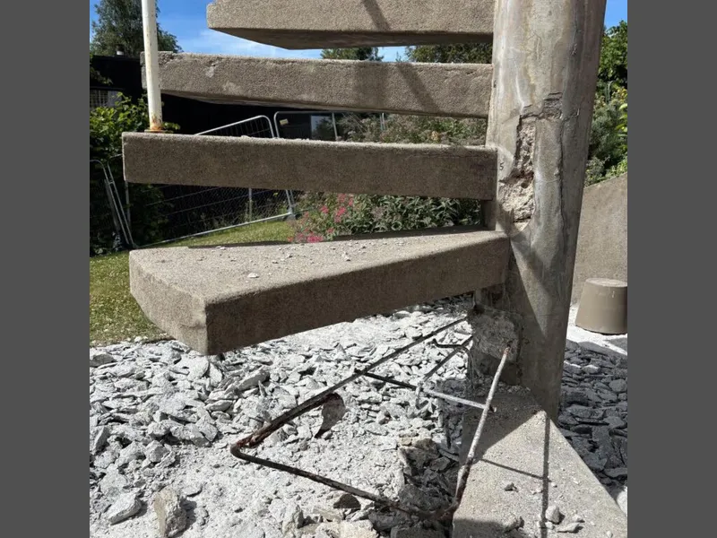 Vindeltrappen er klar for utskifting. Foto: Statsbygg.