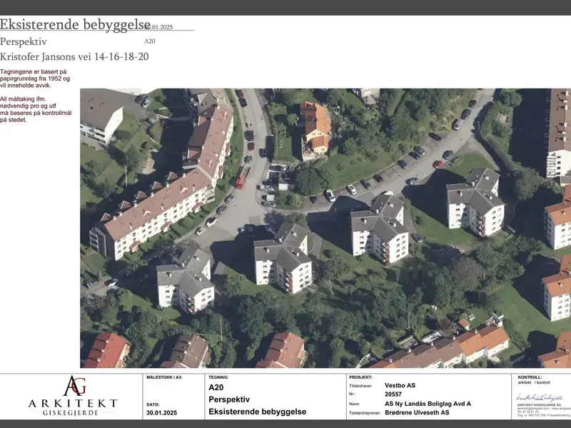 Perspektiv fra byggesøknad