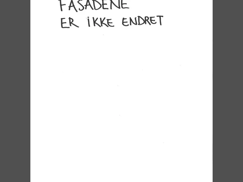 Fasade fra byggesøknad