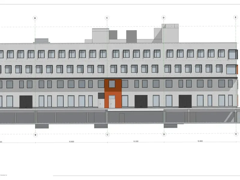 Fasade fra byggesøknad