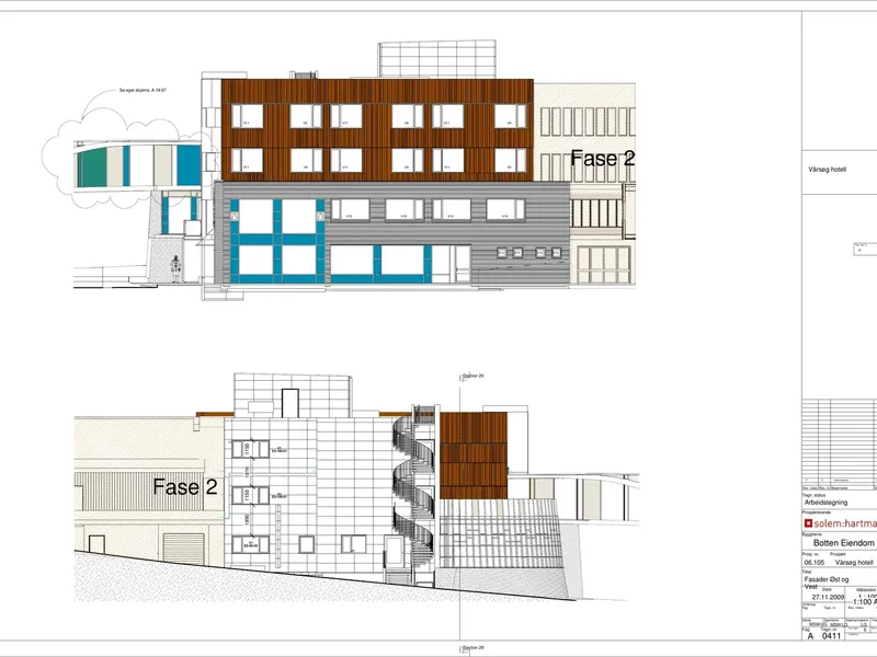 Fasade fra byggesøknad