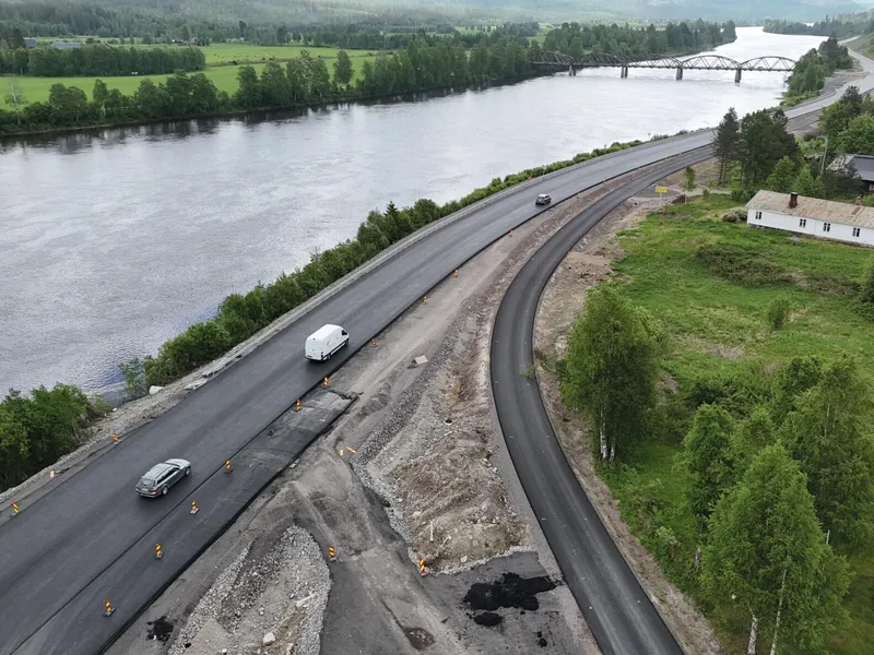 Riksvei 3 Evenstad - Imsroa sør.. Foto: Statens vegvesen