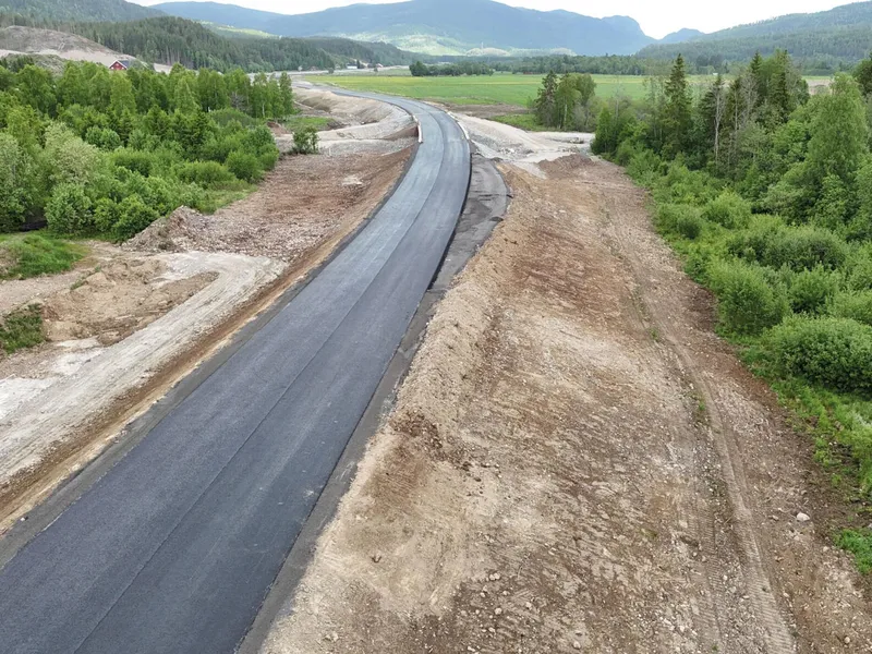 Riksvei 3 Evenstad - Imsroa sør.. Foto: Statens vegvesen