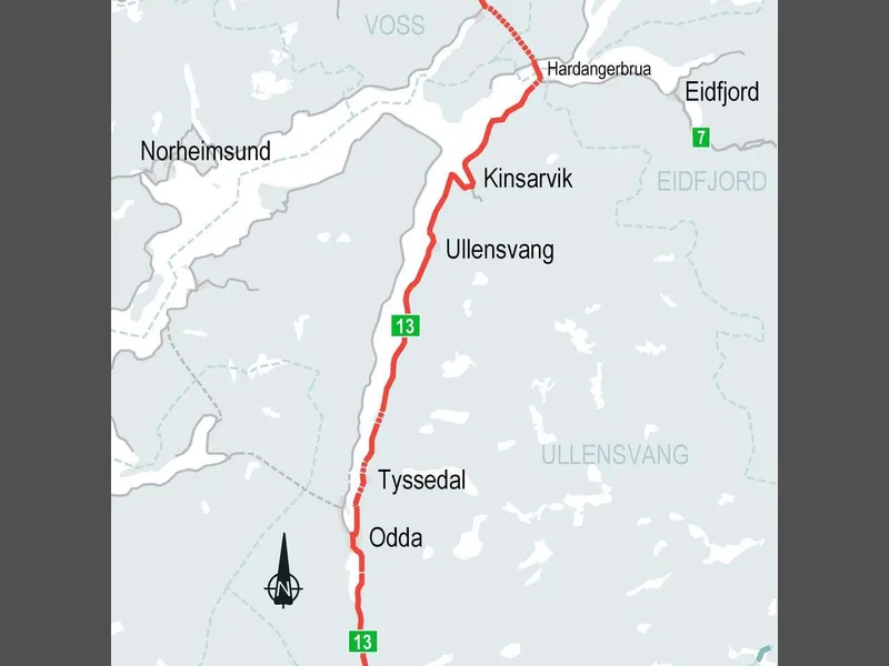 Rv. 13 Skare - Voss
