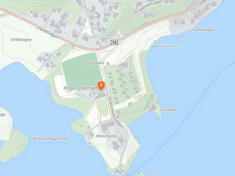 Kart Vrådal klubbhus