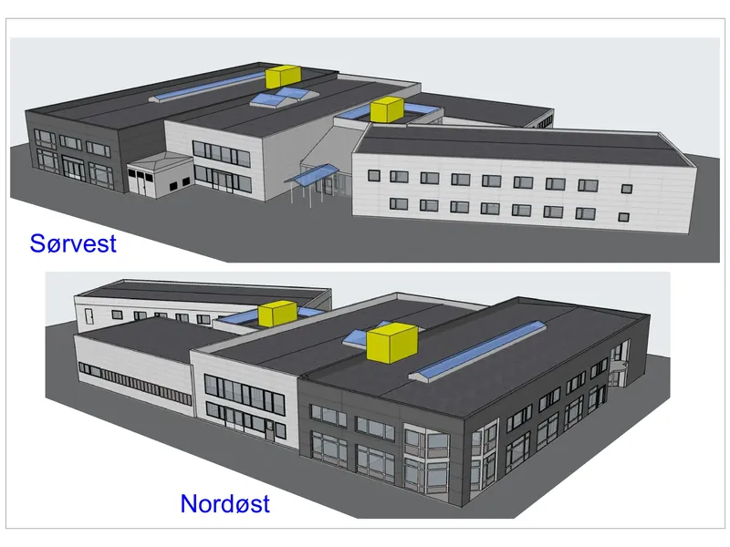 Fasade fra byggesøknad