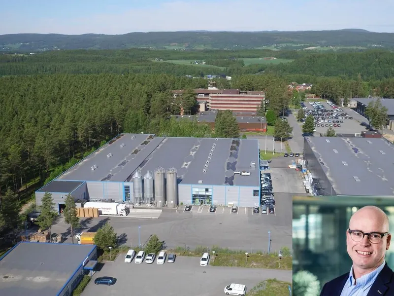 Oversiktsbilde av Hvervenmoveien 25 og 29, t.h. eiendomsdirektør Rolf Hammerengen. Foto: AKA