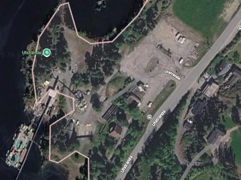 Kartutsnitt Utstranda 153