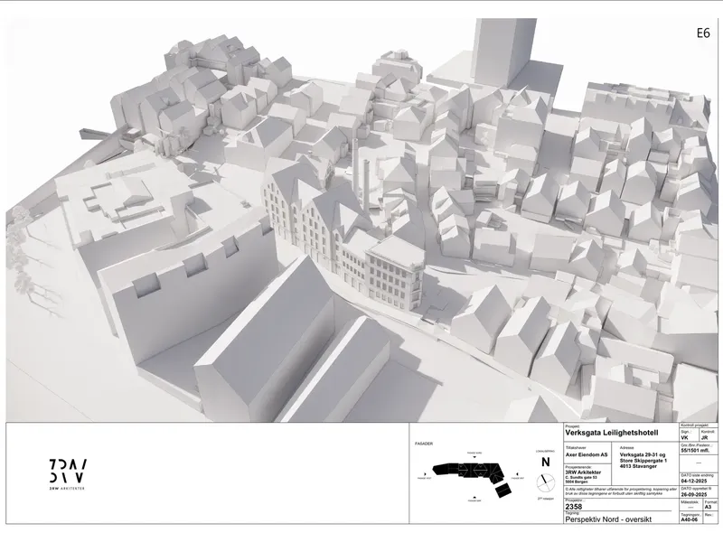 Perspektiv fra byggesøknad