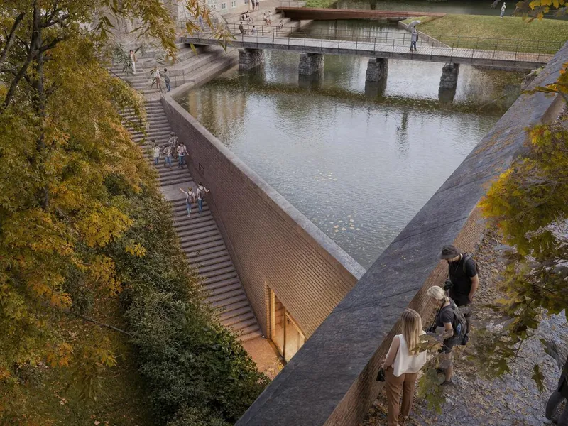 Rigets Skattekammer i København. Illustrasjon: AART.