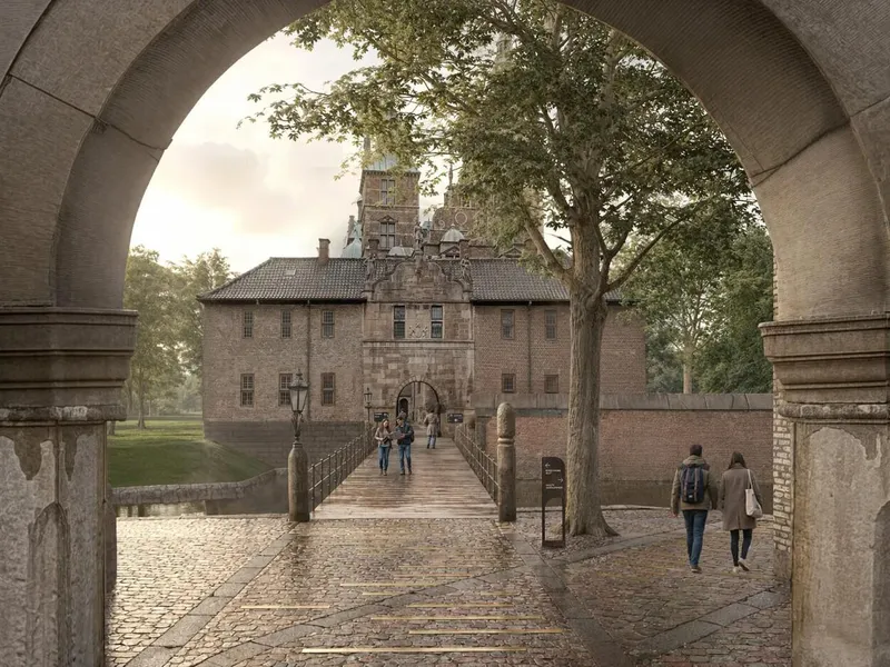 Rigets Skattekammer i København. Illustrasjon: AART.