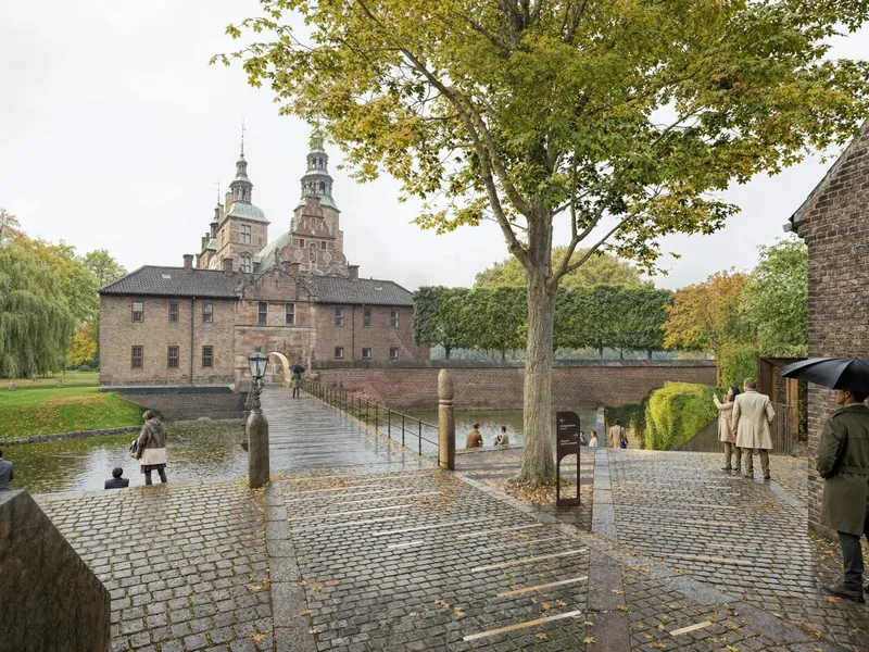 Rigets Skattekammer i København. Illustrasjon: AART.