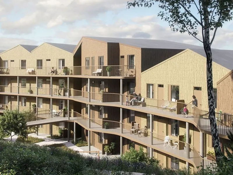 Skogens ro ligger på toppen av Kleivane og grenser til Melsheia