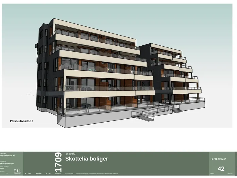 Fasade fra byggesøknad