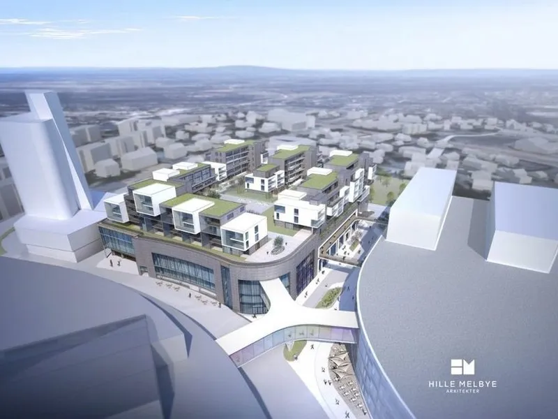 Skanska bygger Skovly i Jessheim sentrum.
