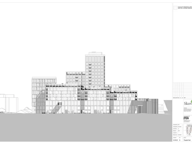 Fasade fra byggesøknad