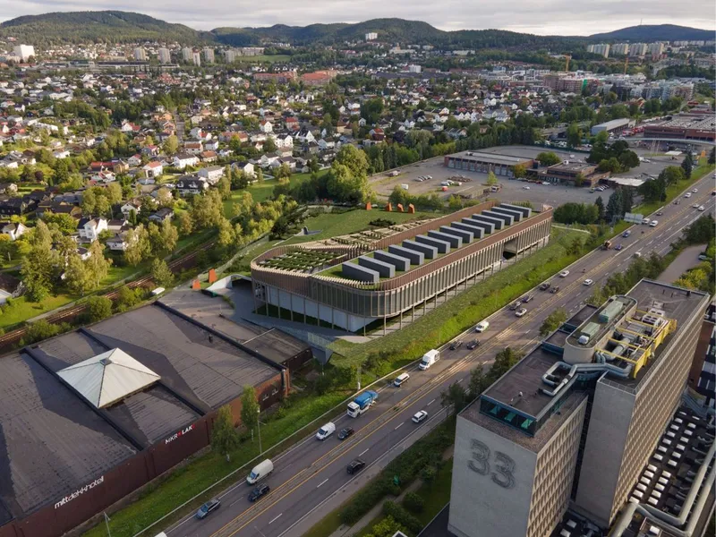 Slik skal Skygards nye datatsenter i Oslo bli. Arkitekt: A-lab