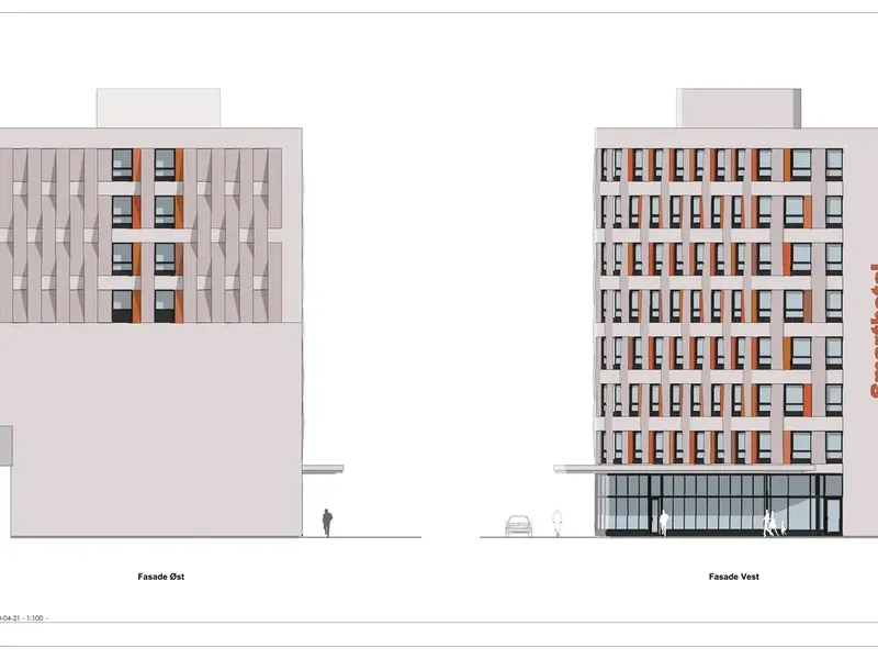 Fasade fra byggesøknad
