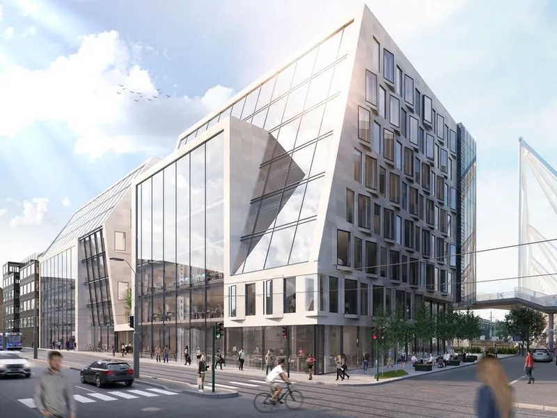 Kontorbygget i Schweigaards gate 33 er snart innflyttingsklart. illustrasjon: 	LPO Arkitekter AS