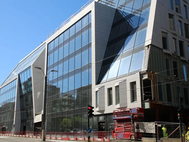 Kontorbygget i Schweigaards gate 33 er snart innflyttingsklart. illustrasjon: 	LPO Arkitekter AS