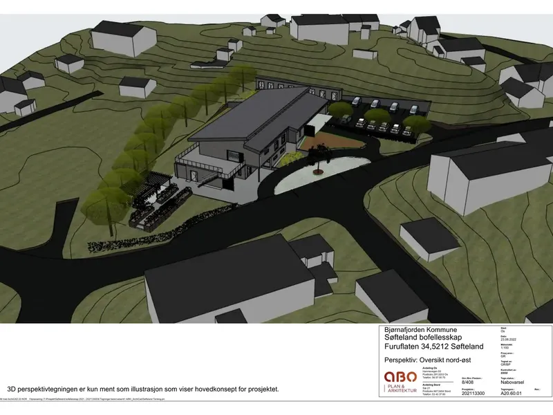 Perspektiv fra byggesøknad