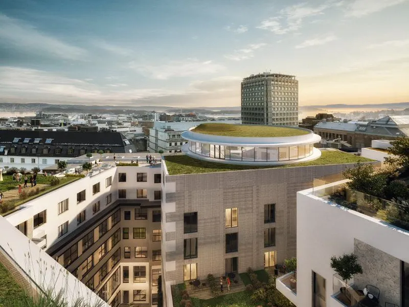 Takterrasse Sommerro og utearealer bolig. Foto LPO Arkitekter
