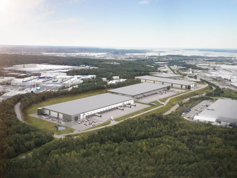 Sörred Logistikpark kommer til å bestå av fire logistikkeiendommer med Sveriges beste logistikkbeliggenhet nær Göteborg havn, som er Skandinavias største.