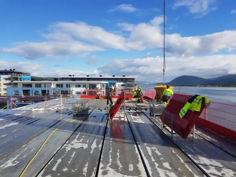 Bygging av Sortland Senter