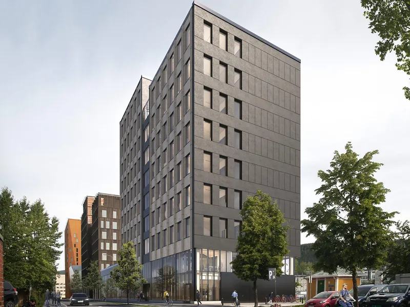 Illustrasjon av høybygg