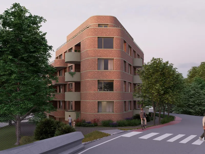 Fasaden sett fra bilveien