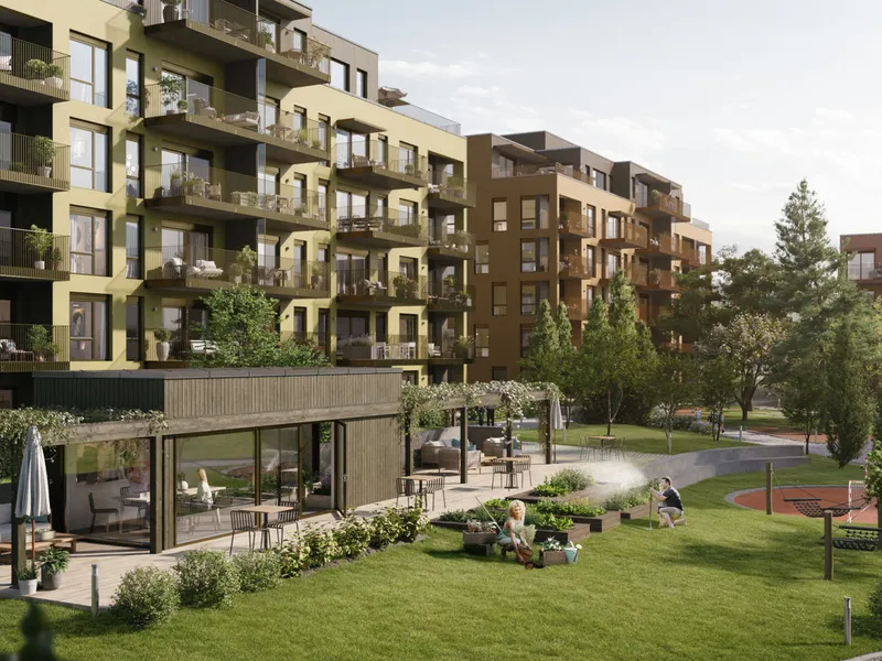 Bilde av fasade på Stålverket Torg