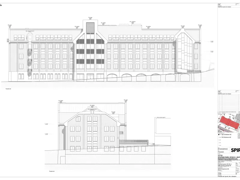 Fasade fra byggesøknad