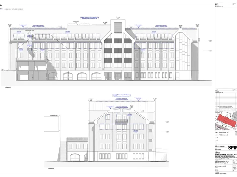 Fasade fra byggesøknad