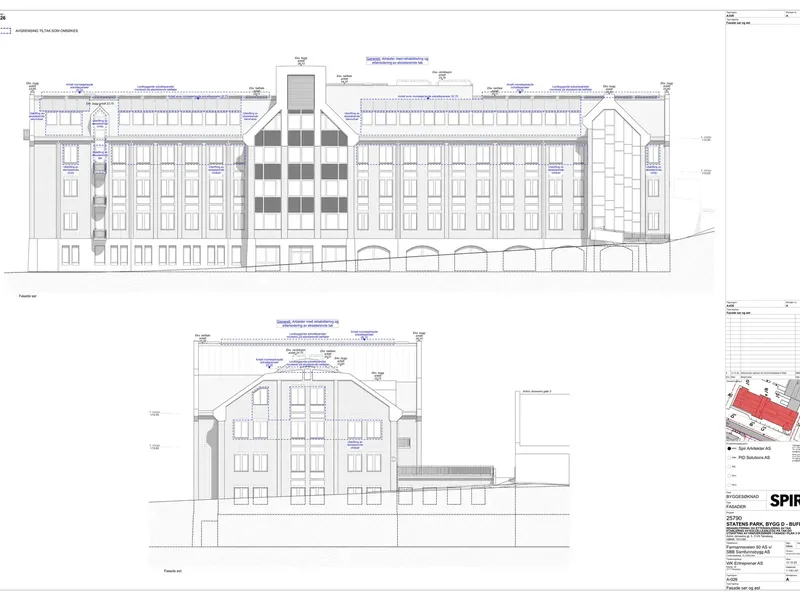 Fasade fra byggesøknad